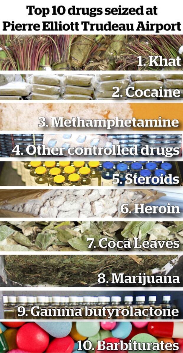 Top 10 drugs seized