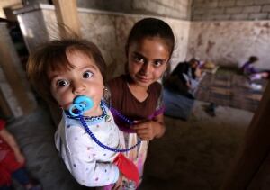 Iraqi Yazidi children