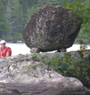 dolmen stones in Ignace