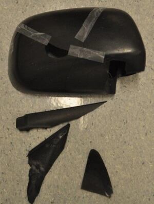 Bruce Rickman hit-and-run mirror