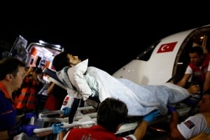MIDEAST-GAZA/WOUNDED-TURKEY