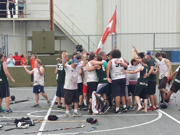 World's longest street hockey game attempt - Nanaimo, B.C., Aug. 2014
