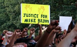 Michael Brown shooting vigil