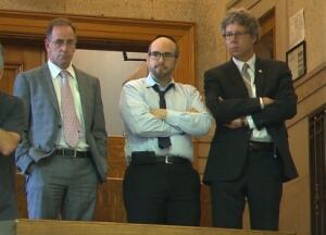 City Hall bill 3 pension protest - russel copeman