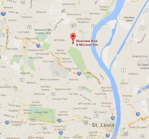 St. Louis police officer involved shooting map