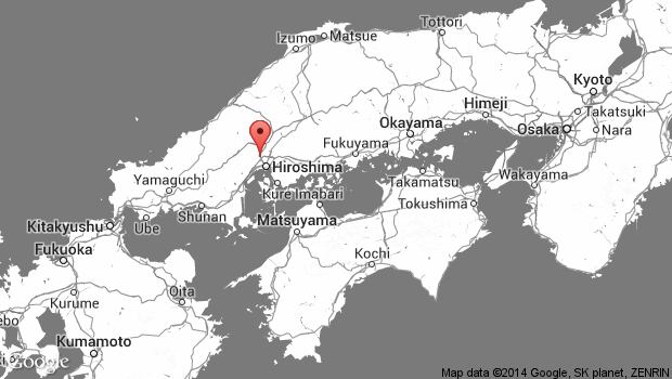 Japan landslide map