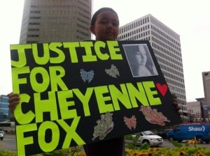 Cedar Mainville, Winnipeg MMIW rally