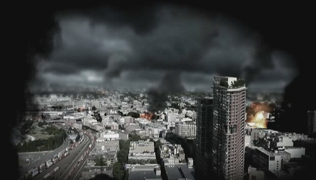 Vancouver earthquake damage virtual simulation image