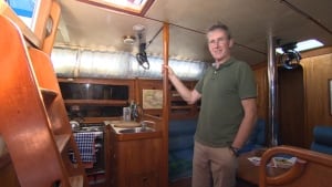Daragh Nagle aboard the Chantey V