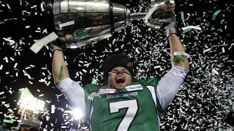 Wes Dressler hoisted the Grey Cup as part of the 2013 Saskatchewan Roughriders. wes-free-agent