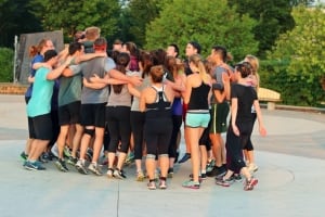 Winnipeg Gone Rogue group huddle