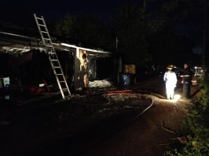 Garage fire