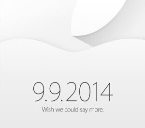 Apple invitation for Sept. 9, 2014 event