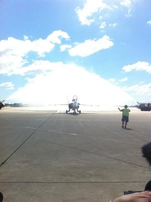 Plane lands at Pearson