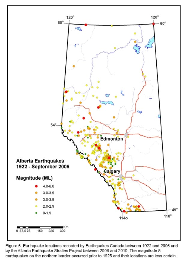 Earthquakes in Albert 1922-2006