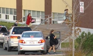 St. Peter's school dropoff