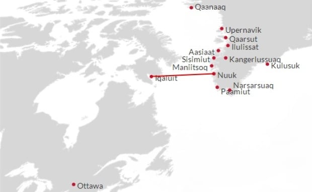 Iqaluit-Nuuk Air Greenland connection