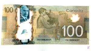 Counterfeit bill