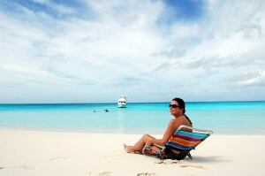 Sunbather Cape Santa Maria Beach Bahamas