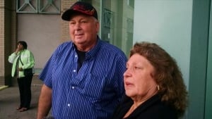 Natasha Montgomery's family members outside court - Sept. 11, 2014
