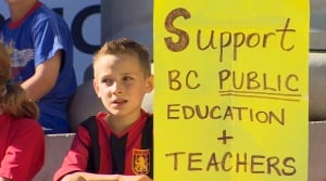 B.C. teachers' rally
