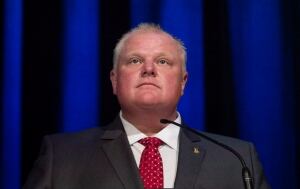 Mayor Rob Ford in file photo from July 2014 mayoral debate