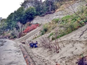 Wreck Beach cliffs