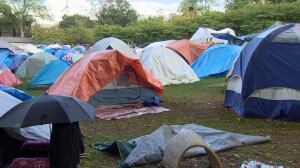 Oppenheimer Park in Vancouver's Downtown Eastside - tent city, Sept. 25, 2014