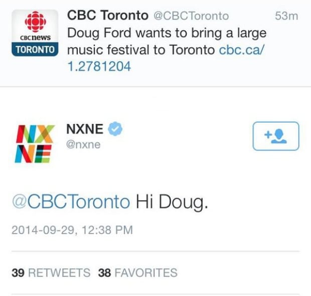 NXNE reminds Doug Ford of its existence