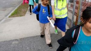 Walking to school