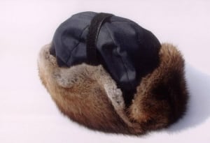 RCMP-style muskrat winter hat