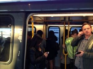 Main Street SkyTrain Station frustrated commuters Sept. 30, 2014