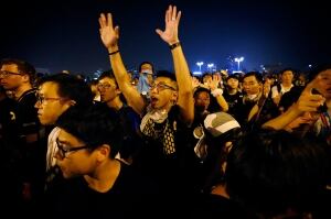 Hong Kong protest government complex