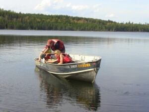 Researchers at Experimental Lakes Area near Kenora