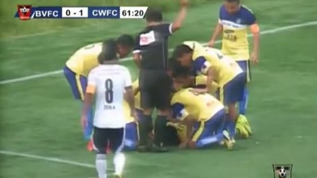 Indian soccer player dies from goal-celebration injury