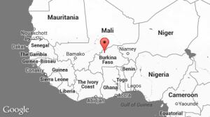 Burkina Faso Africa map