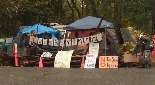 Kinder Morgan protest camp