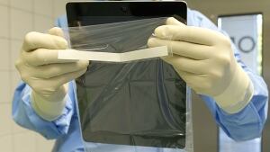 Doctor with tablet computer