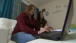 Natasha Dunbar and her daughter