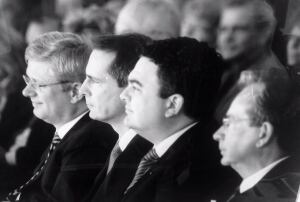 Stephen Harper, Dalton McGuinty and Dean Del Mastro