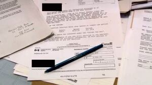 Elise and Edwin Britton tax documents