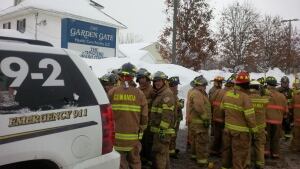 Care facility roof snow