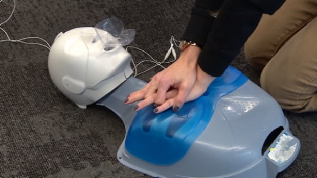 CPR demo in Edmonton