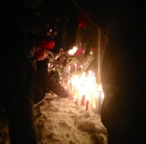 Candlelight vigil for Brandy Vittrekwa
