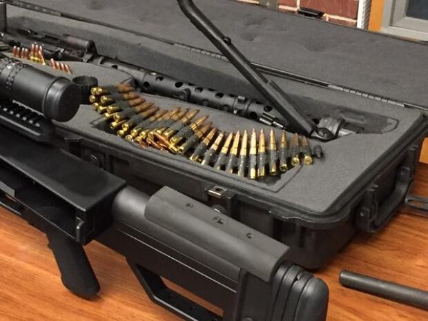 About 10,000 rounds of ammunition were seized.