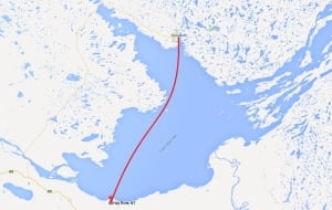 Yellowknife to Hay River snowshoe trip