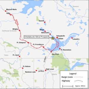Husky Oil 2015 silica prospect map