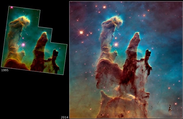 NASA Hubble Space Telescope Pillars of Creation