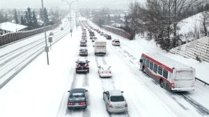 Calgary snow commute