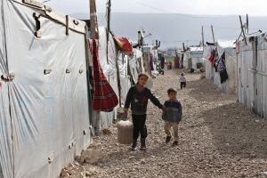 Middle East snow storm Syrian refugees Lebanon